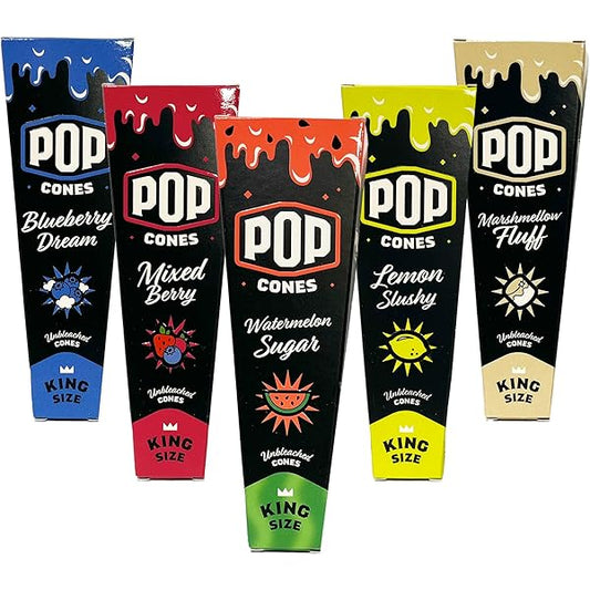 Pop - Cones - Unbleached King Size - 3pk - 24ct
