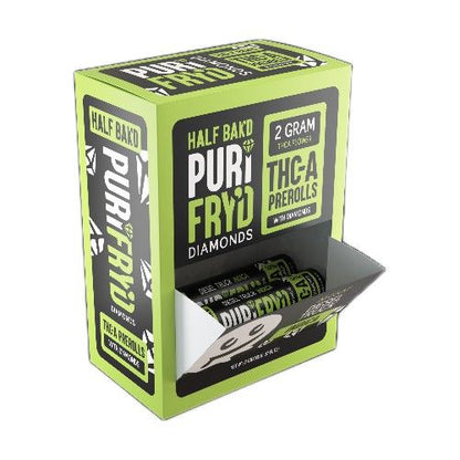 Half Bak'd PuriFry'd THC-A Diamond Prerolls | 20ct