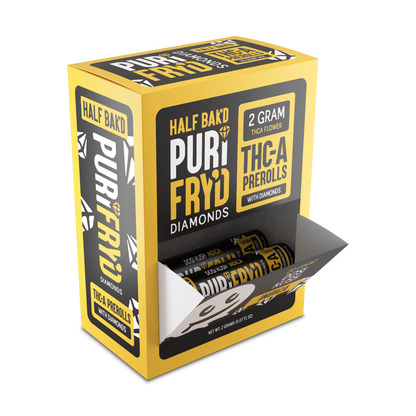 Half Bak'd PuriFry'd THC-A Diamond Prerolls | 20ct