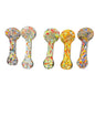 Confetti Swirl Glass Hand Pipes 5ct