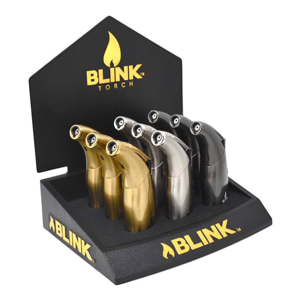 Blink Butane Torch Lighters - Deco Bell Theme - 9ct