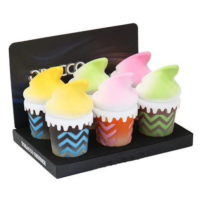 Grinders - 5pc 73mm Large Ice Cream Cone Design - 6ct [ #2 ]