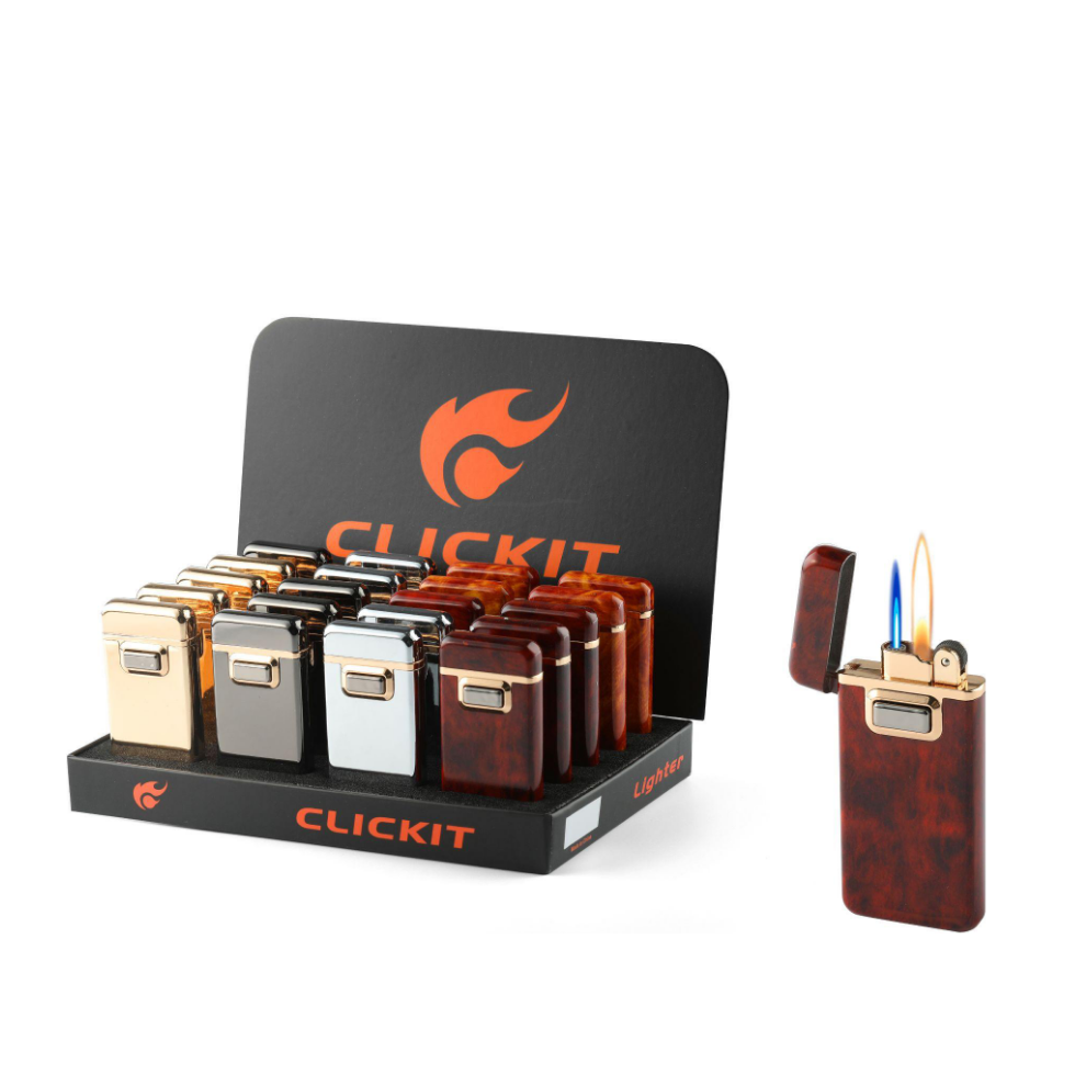 Clickit - Lighter - Flip Open Torch & Flame Mix - 20ct [ GH-9967 ...