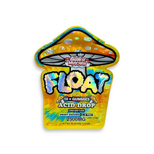 Float - 250mg Gummies D9+Mush - Acid Drop - 10pk - 10ct +