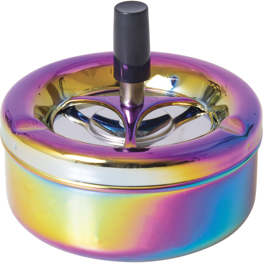 Ashtray - Anodized Spinning Ashtray - Icy Blue [ A196 ] +