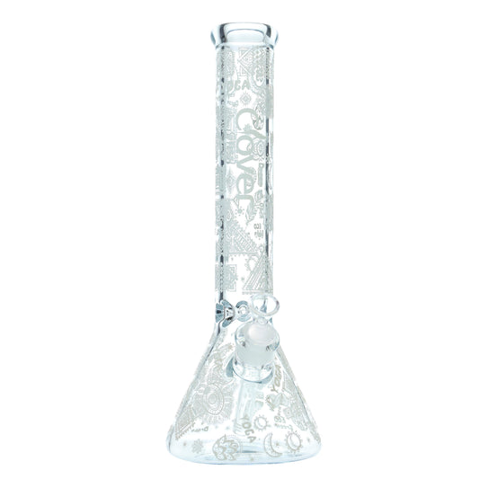 Clover - WP - 14" 7mm Glow Beaker w/ Ash Catcher