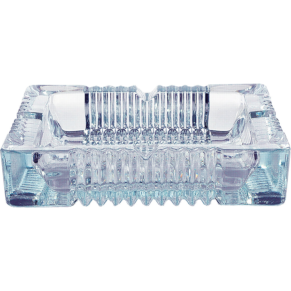 Fujima - Ashtray - Square Glass - Blue - 8" x 8" [ A77 ]