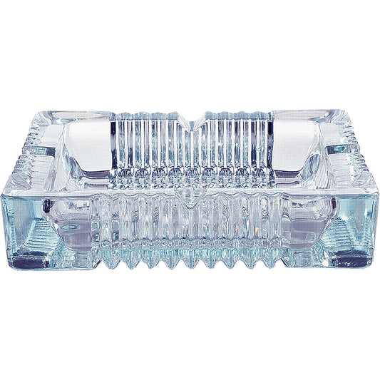 Fujima - Ashtray - Square Glass - Blue - 8" x 8" [ A77 ]
