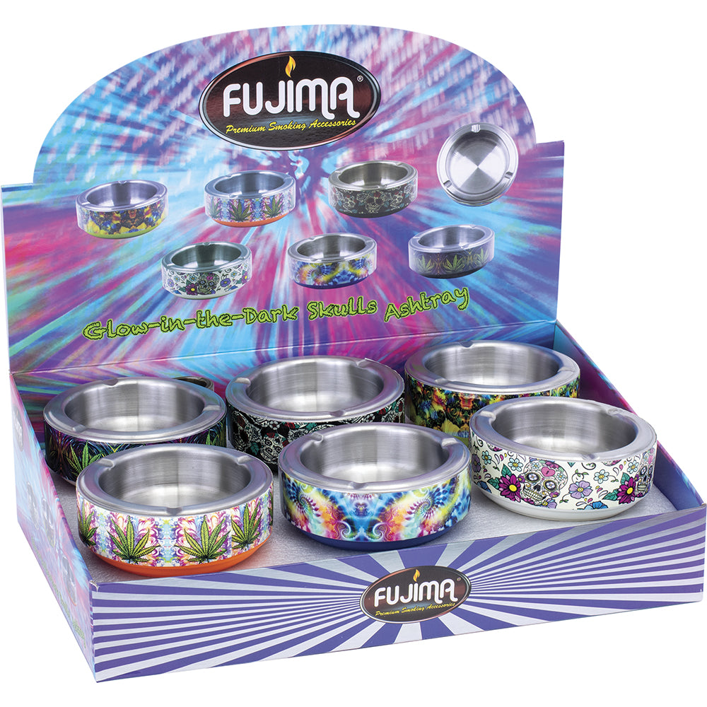 Fujima - Ashtray - Glow Sugar Skulls - 12ct [ AS140 ]