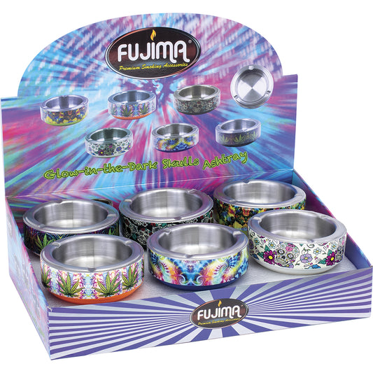 Fujima - Ashtray - Glow Sugar Skulls - 12ct [ AS140 ]