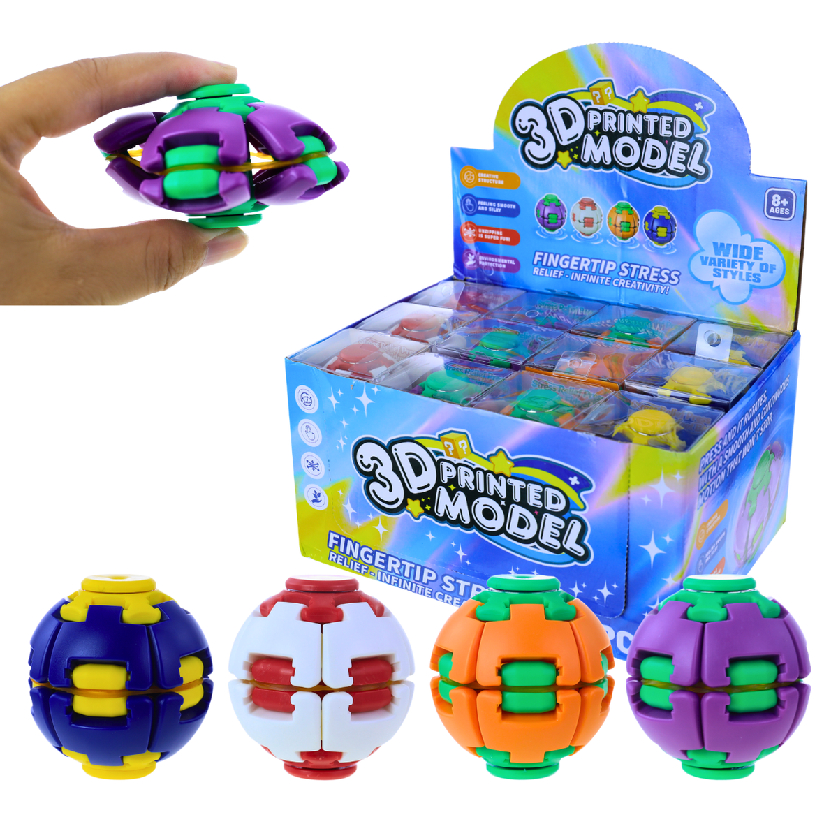 Squish Toy - 24ct - Fidget Spinner