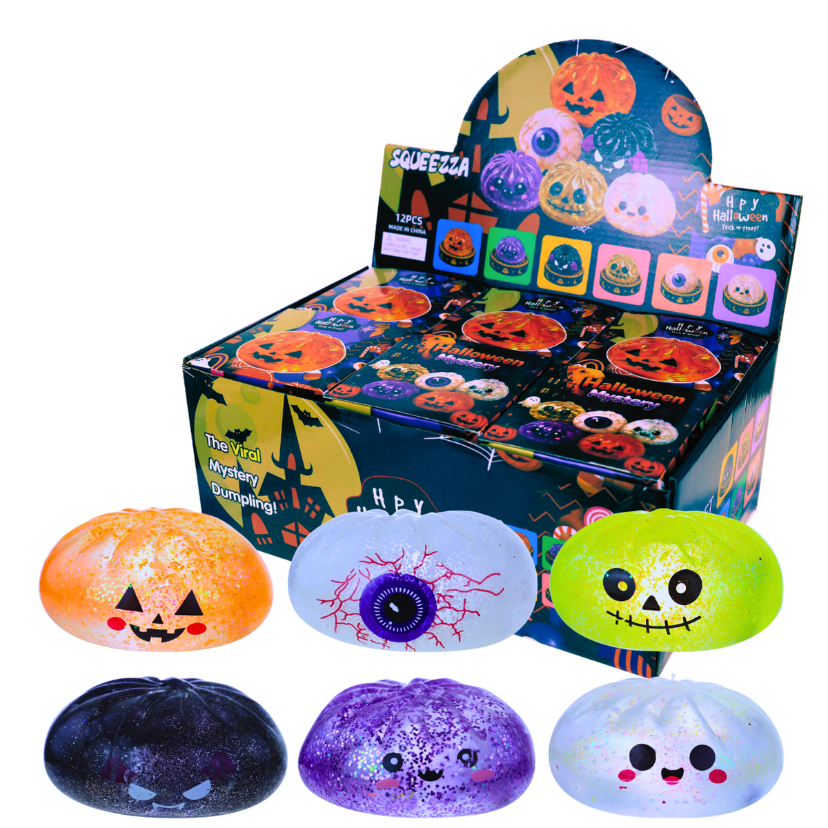 Squish Toy - 12ct - Halloween Mystery Dumpling