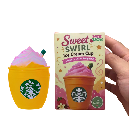 Squish Toy - 12ct - Ice Cream Cup Starbucks