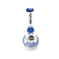 BIIGO Glass - Heady Banger Hanger Rig 10" - By Lookah - Blue (MSRP $ 119.99)