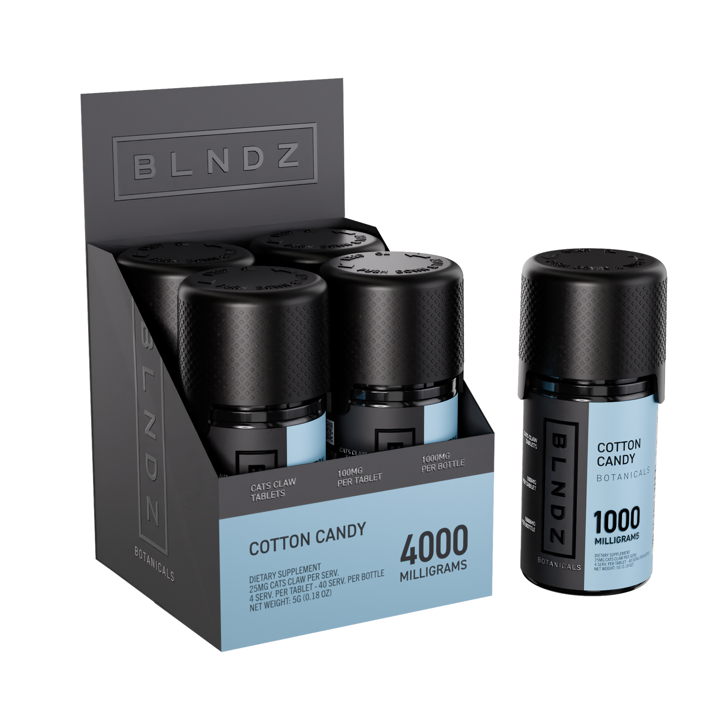 BLNDZ - 100mg Botanical Cat's Claw Extract Tabs - 10pk - 4ct