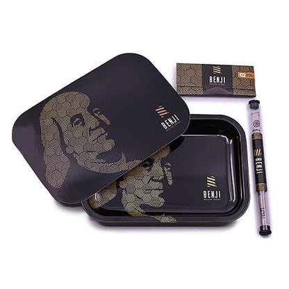 Benji - Metal Rolling Tray w/ Lid Kit - Medium - Asst