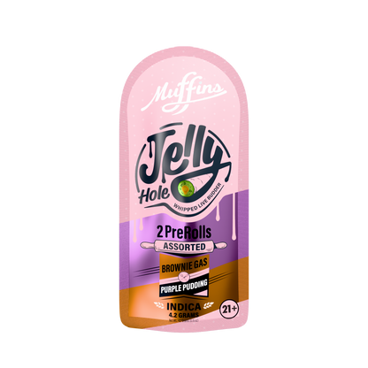 Muffins - 4.20G Jelly Hole THC-P Pre-Rolls - 2pk - 10ct