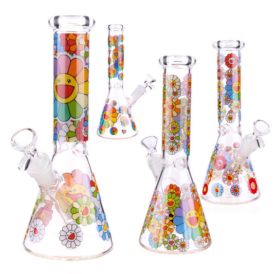WP - 9.5" Bloomin' Daisy Haze Beaker