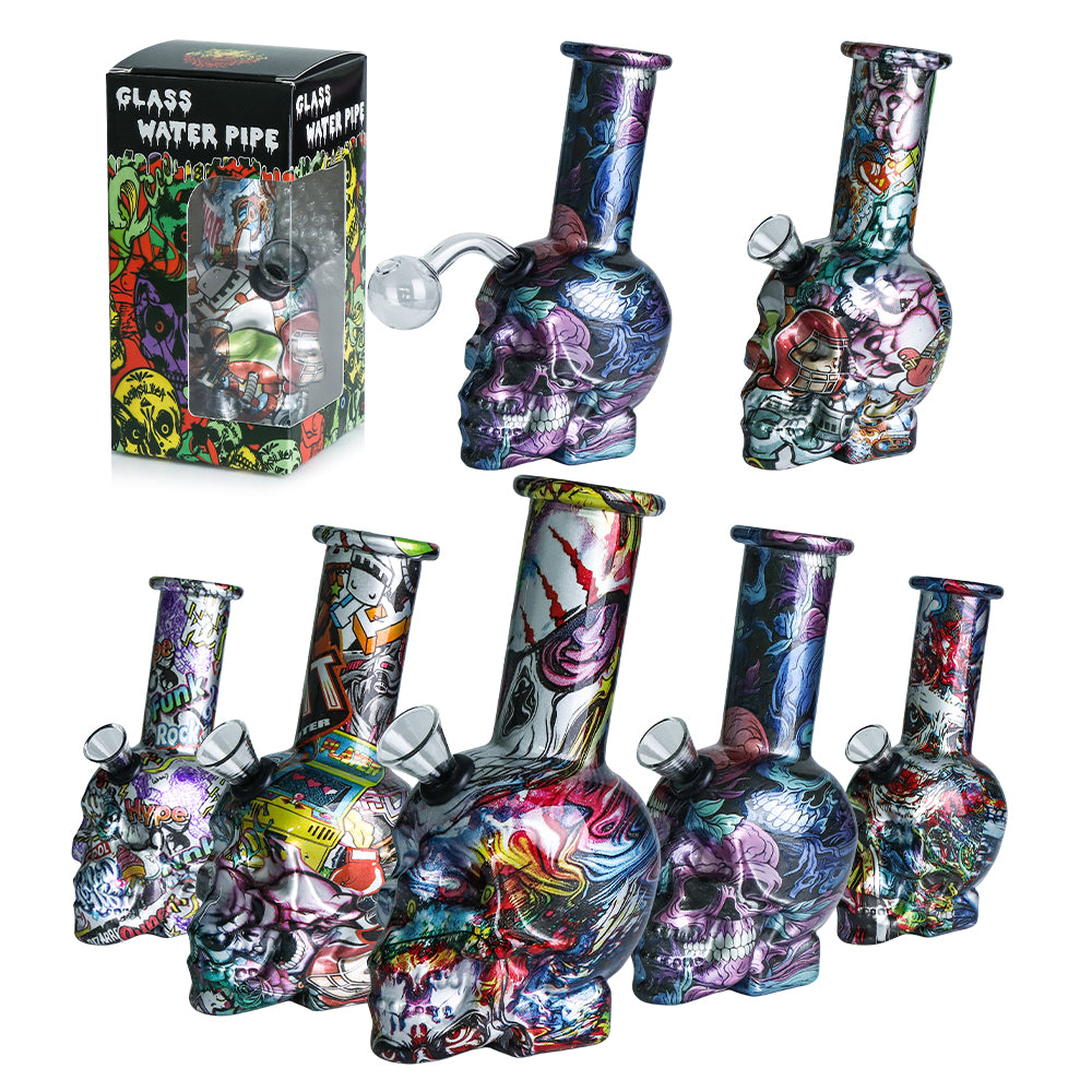 WP - 6" Skull w/ Oil Burner - Asst