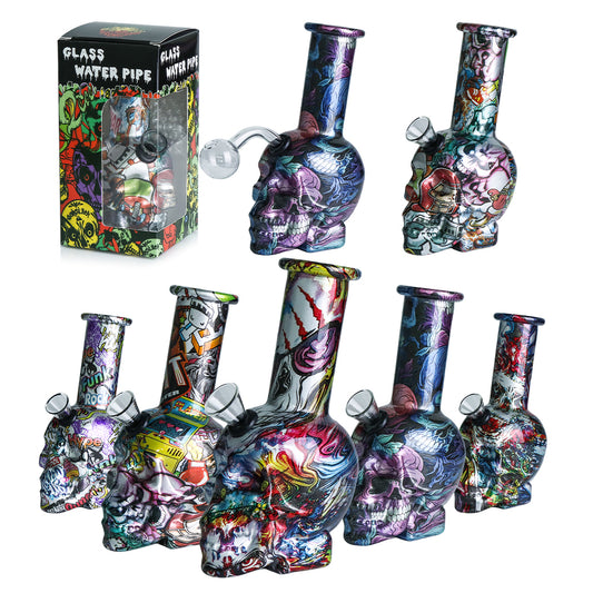 WP - 6" Skull w/ Oil Burner - Asst