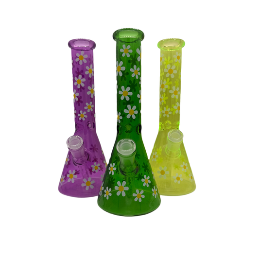 WP - Fluorescent Sun Flower Beaker - Assorted Colors