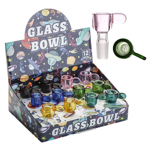 Glass Bowls - 14mm Honeycomb Screen -Asst - 12ct