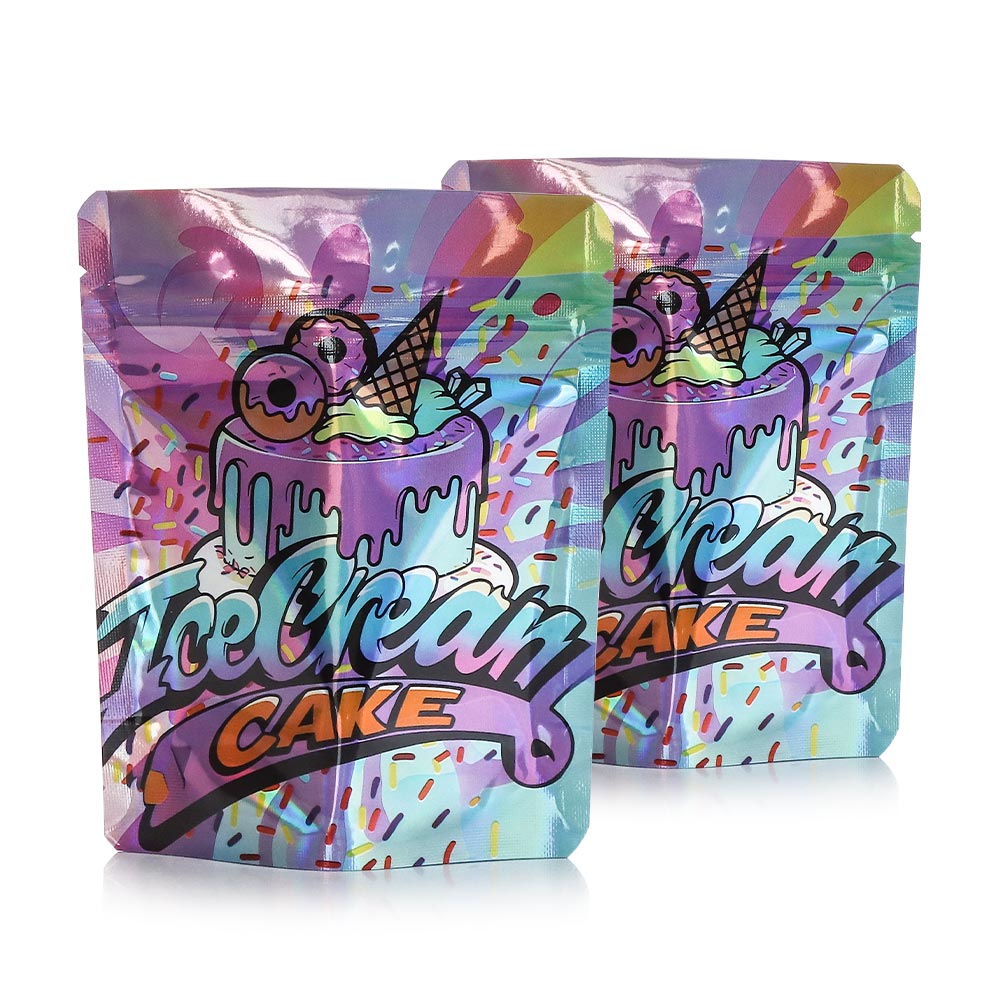 Mylar Bags - 3.5g - Designer Ice Cream Cake - 100ct