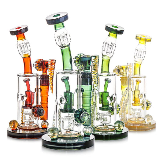 WP - 10" Super Fancy Fumed Rig - Asst
