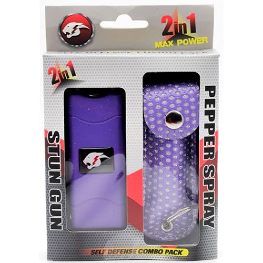 Stun Gun + Pepper Spray - Bling Options Available