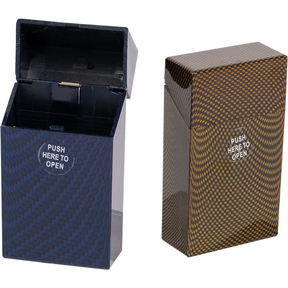 Fujima - Cig Case - 12ct - 100s Plastic Carbon Fiber