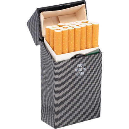 Fujima - Cig Case - 12ct - 100s Plastic Carbon Fiber