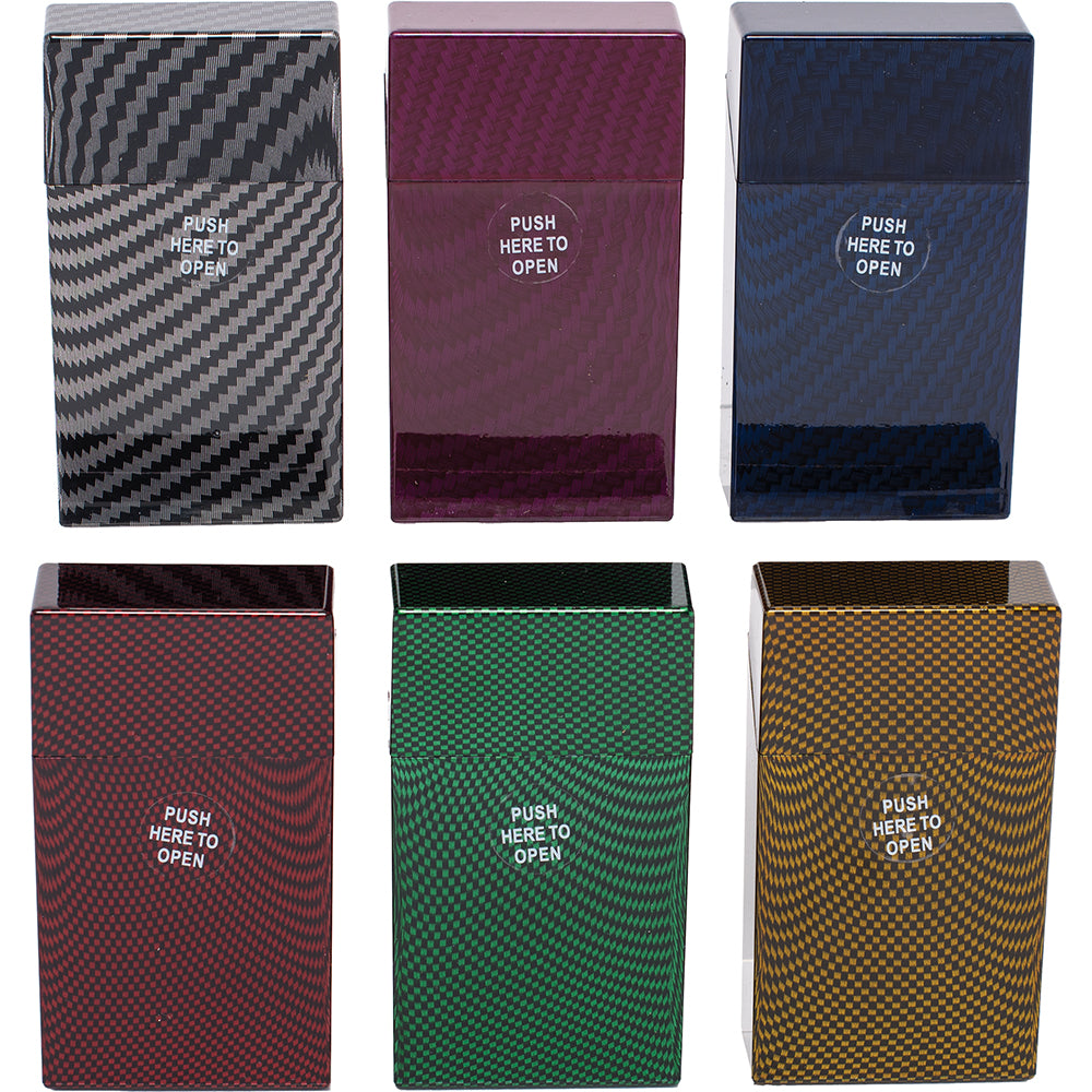 Fujima - Cig Case - 12ct - 100s Plastic Carbon Fiber