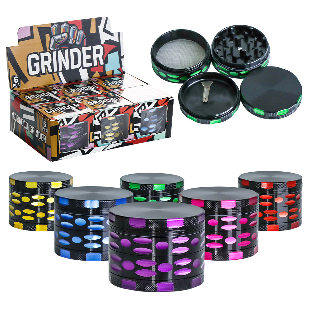 Grinders - 46mm - Fancy Design - Asst - 6ct