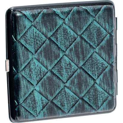 Fujima - Cig Case - 12ct - King Leather Checkered