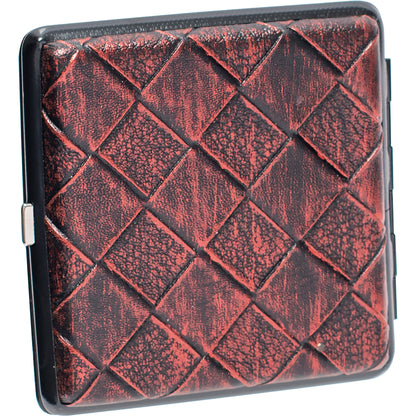 Fujima - Cig Case - 12ct - King Leather Checkered