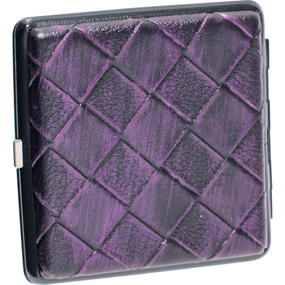 Fujima - Cig Case - 12ct - King Leather Checkered