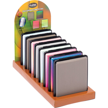 Fujima - Cig Case - 8ct - 100s Leather Iridescent