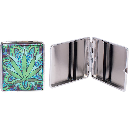 Fujima - Cig Case - 8ct - 100s Leather Psych