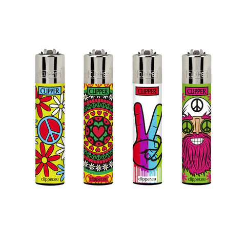 Clipper - Lighters - Hippie Category - 48ct