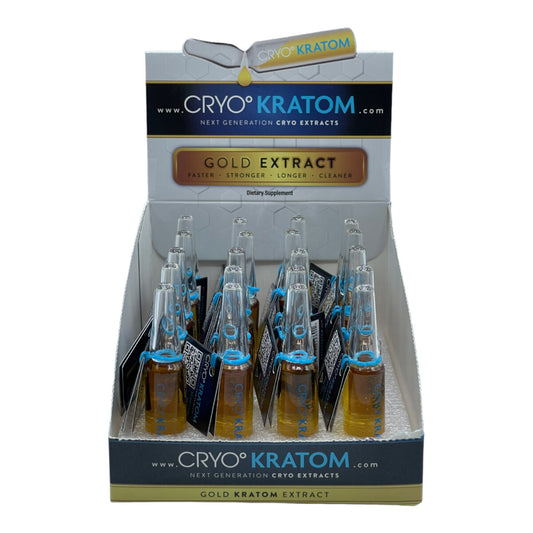Cryo Kratom - Shots - Gold Extract - 7ml - 20ct