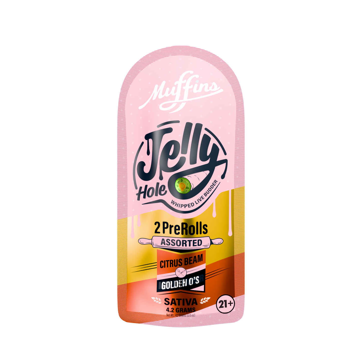 Muffins - 4.20G Jelly Hole THC-P Pre-Rolls - 2pk - 10ct