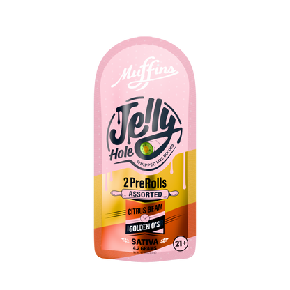 Muffins - 4.20G Jelly Hole THC-P Pre-Rolls - 2pk - 10ct