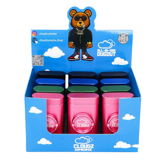 Cloudz - Dugout - 12ct - All in One Dugout w/ Grinder