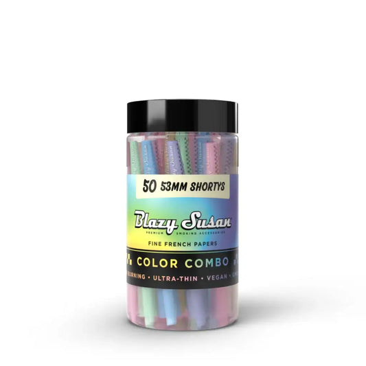Blazy Susan Color Combo Cones - 53mm Shorty's - 50ct Jar
