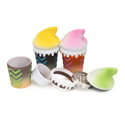 Grinders - 5pc 73mm Large Ice Cream Cone Design - 6ct [ #2 ]