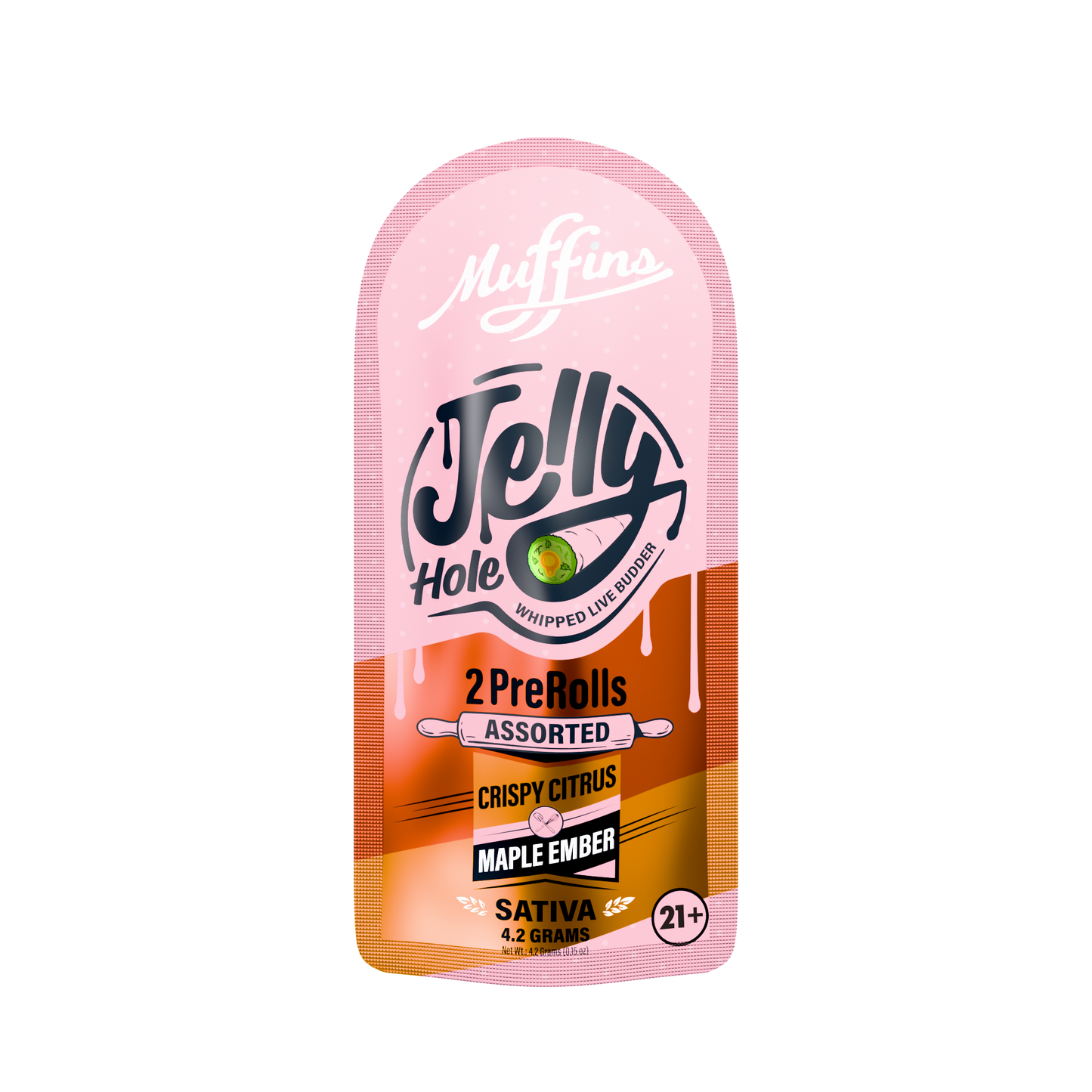 Muffins - 4.20G Jelly Hole THC-A Pre-Rolls - 2pk - 5ct