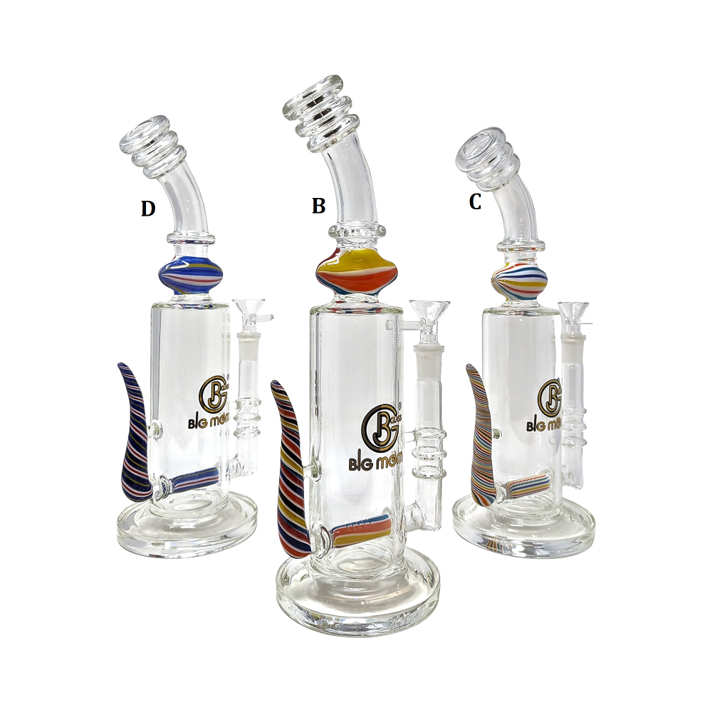 Big Mom - 12" Spike Art Inline Perc Water Pipe