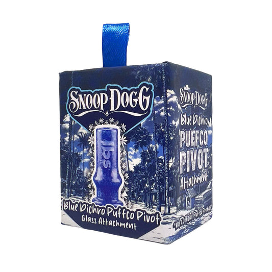 Snoop Dogg - Puffco Pivot Attachment - Blue Dichro