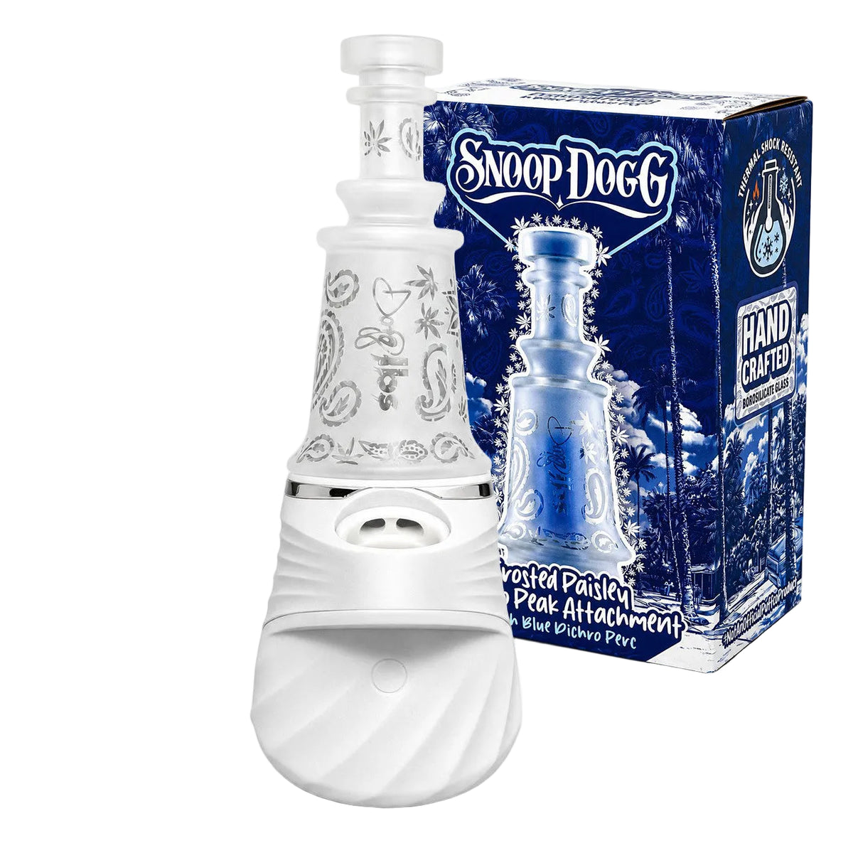 Snoop Dogg - Puffco Peak Top Attachment - Sand Blasted Paisley