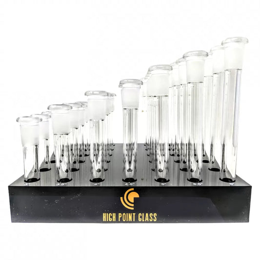 High Point Glass - Down Stems - 18/14 6 Each - 42ct